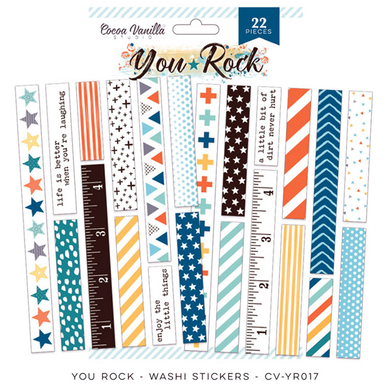 Cocoa Vanilla - You Rock - Washi Stickers