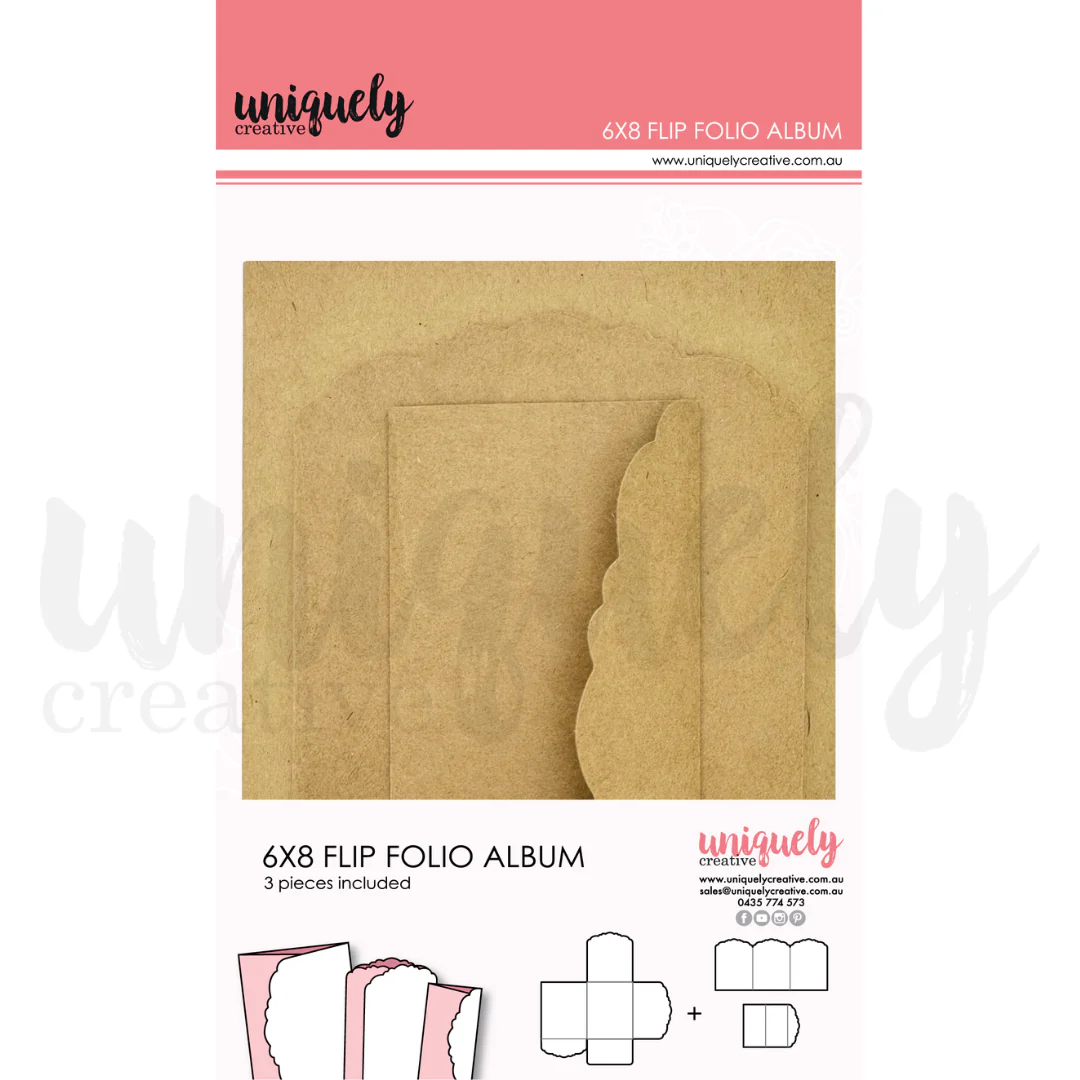 Uniquely Creative - 6" x 8" Flip Folio Album - Kraft