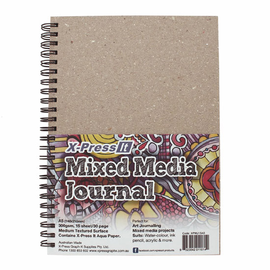 X-Press It Mixed media Journal A5